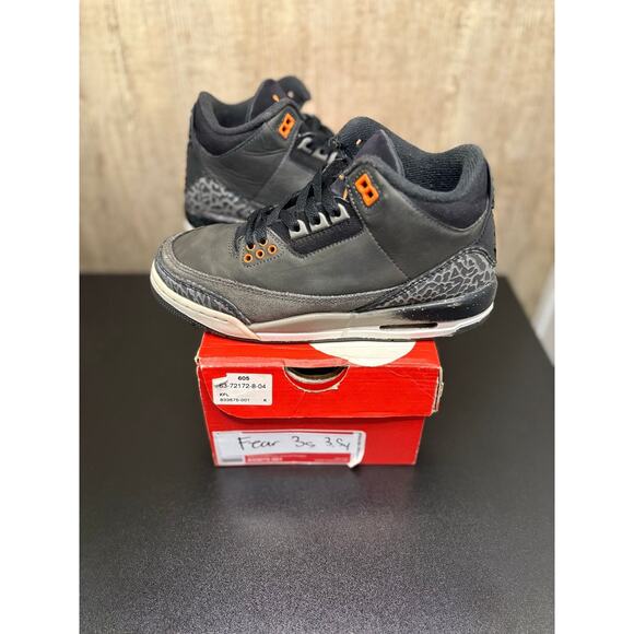 SZ 3.5y - Jordan Fear Pack 3 Retro, New w/ replacement box